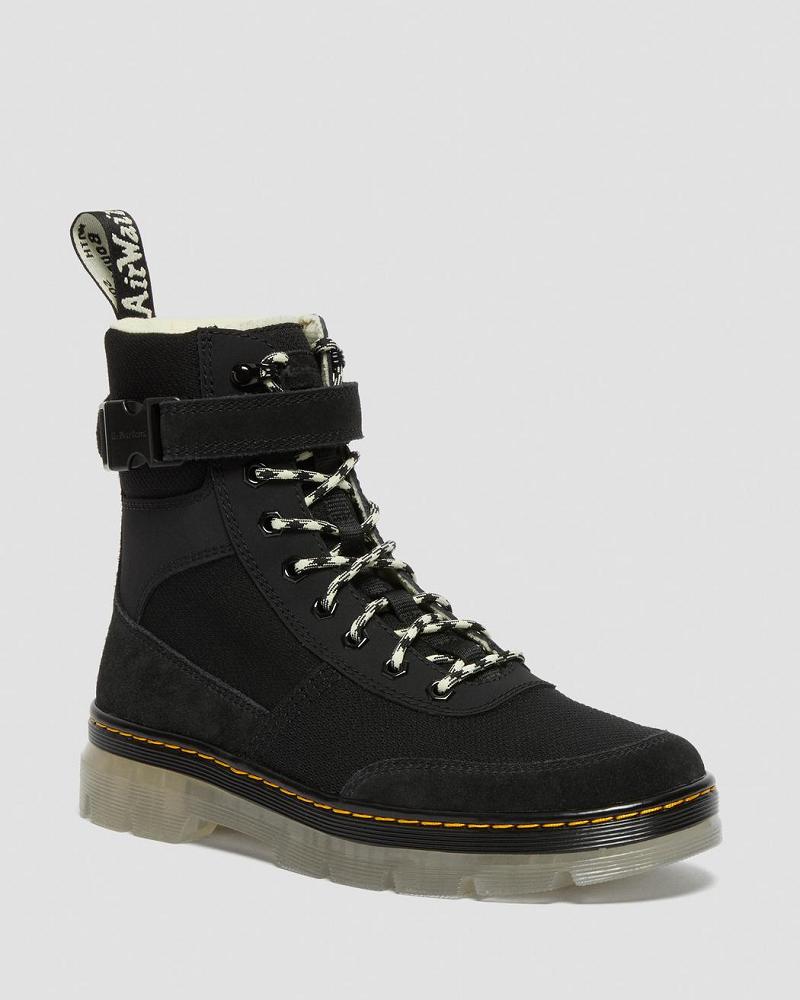 Black Men\'s Dr Martens Combs Tech Iced Ankle Boots | CA 439HAP